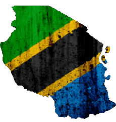 Banderas África Tanzania Mapa 