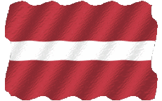 Fahnen Europa Lettland Welligkeit 