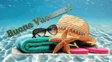Messages Italian Buone Vacanze Animated Background 002 