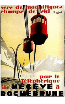 Humour - Fun Affiches Rétro - Lieux France Alpes 