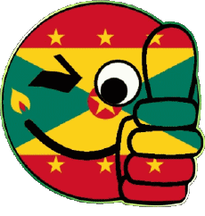 Bandiere America Isole Grenada Faccina - OK 