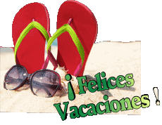 Mensajes Español Felices Vacaciones Fondo transparente 08 