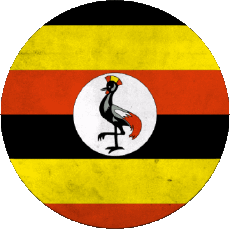 Bandiere Africa Uganda Tondo 