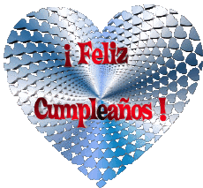Messagi Spagnolo Feliz Cumpleaños Corazón 006 