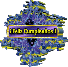 Messagi Spagnolo Feliz Cumpleaños Floral Sfondo trasparente 009 