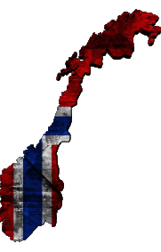 Banderas Europa Noruega Mapa 