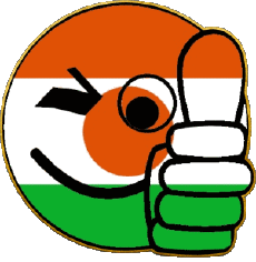 Flags Africa Niger Smiley - OK 