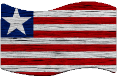 Drapeaux Afrique Libéria Rectangle 