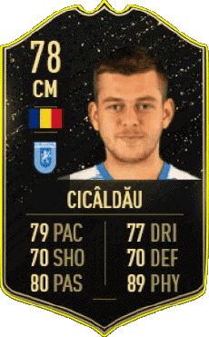 Multimedia Vídeo Juegos F I F A - Jugadores  cartas Rumania Alexandru Cicaldau 