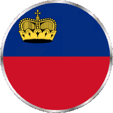 Drapeaux Europe Liechtenstein Rond 