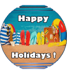 Nachrichten Englisch Happy Holidays Transparenter Hintergrund 02 