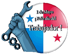 Messages Espagnol 1 de Mayo Feliz día del Trabajador - Panama 