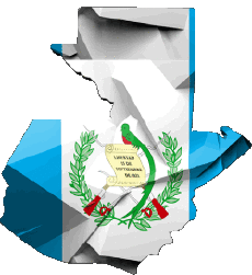 Fahnen Amerika Guatemala Karte 