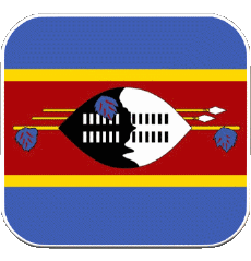 Flags Africa Eswatini Square 