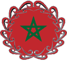 Banderas África Marruecos Forma 01 