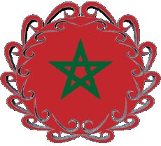 Bandiere Africa Marocco Forma 01 