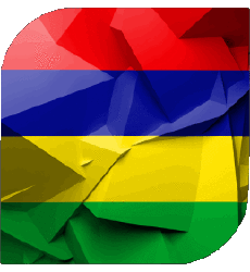 Bandiere Africa Mauritius Quadrato 