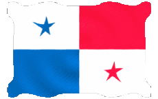 Bandiere America Panama Sventola 