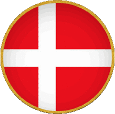 Fahnen Europa Dänemark Runde 
