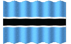 Banderas África Botswana Ondulación 