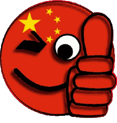 Drapeaux Asie Chine Smiley - OK 