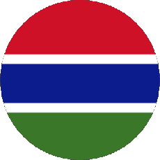 Fahnen Afrika Gambia Runde 