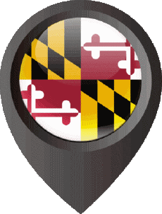 Bandiere America U.S.A - Stati Maryland Perno di posizione 