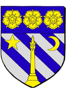 Blasón-Banderas Francia Departamentos - Ciudades 69 TASSIN LA DEMI LUNE Blasón