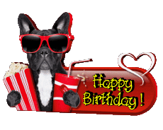 Messagi Inglese Happy Birthday Animals 009 