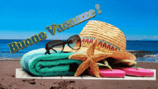 Messages Italian Buone Vacanze Animated Background 003 