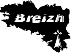 Fahnen Frankreich Regionen Bretagne Karte 