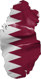 Bandiere Asia Qatar Carta Geografica 