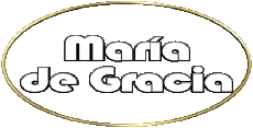 Prénoms FEMININ - Espagne M Composé María de Gracia 