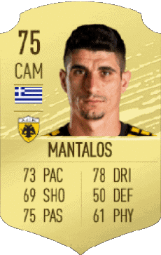 Multimedia Videogiochi F I F A - Giocatori carte Grecia Petros Mantalos 