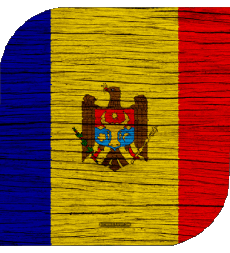 Bandiere Europa Moldova Quadrato 