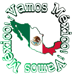 Messagi - Smiley Spagnolo Vamos México Bandera 