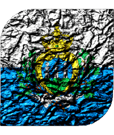 Fahnen Europa San Marino Platz 
