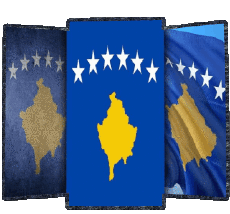 Bandiere Europa Kosovo Forma 