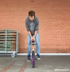 Humour - Fun PERSONNAGES Monocycle Gamelle Fail 