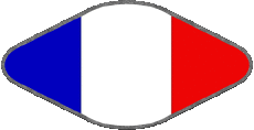Banderas Francia Nacional Oval 