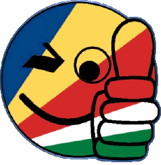 Fahnen Afrika Seychelles Smiley - OK 