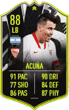 Multi Média Jeux Vidéo F I F A - Joueurs Cartes Argentine Marcos Acuña 