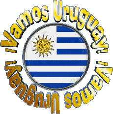 Messagi Spagnolo Vamos Uruguay Bandera 