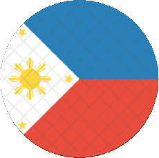 Drapeaux Asie Philippines Rond 