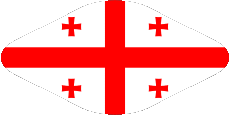 Fahnen Asien Georgia Oval 02 