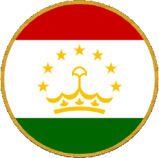 Bandiere Asia Tajikistan Tondo 