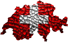 Bandiere Europa Svizzero Carta Geografica 