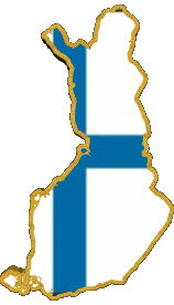 Drapeaux Europe Finlande Carte 
