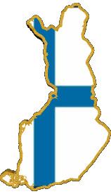 Flags Europe Finland Map 