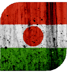 Drapeaux Afrique Niger Carré 